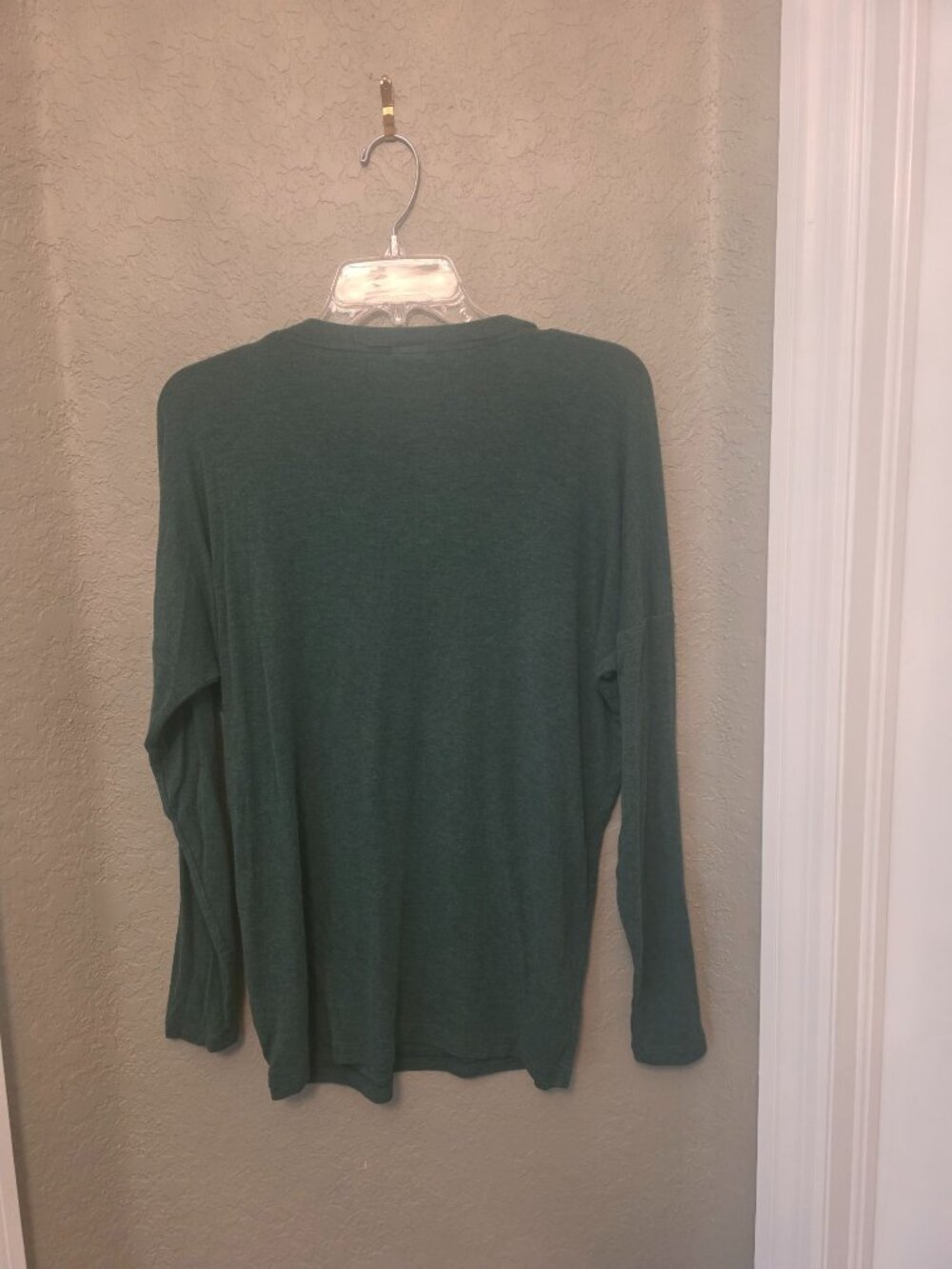 CABi Serenity Forest Green Slub Slouchy V Neck T shirt size S - 3805 - Picture 3 of 6